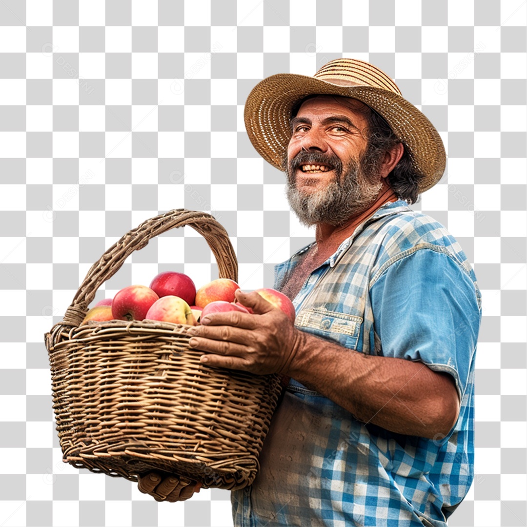 Homem Fazendeiro PNG Transparente