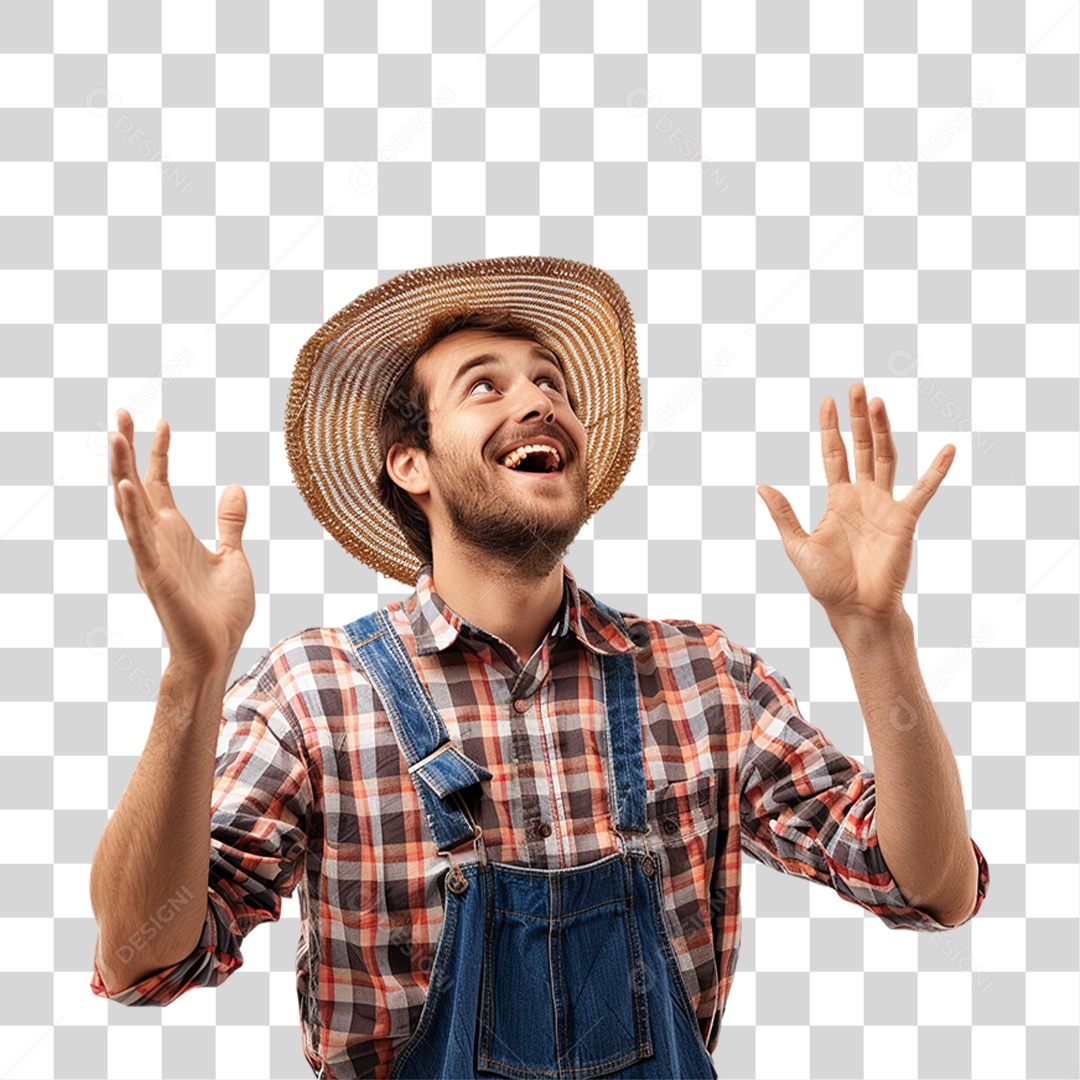 Homem Fazendeiro PNG Transparente