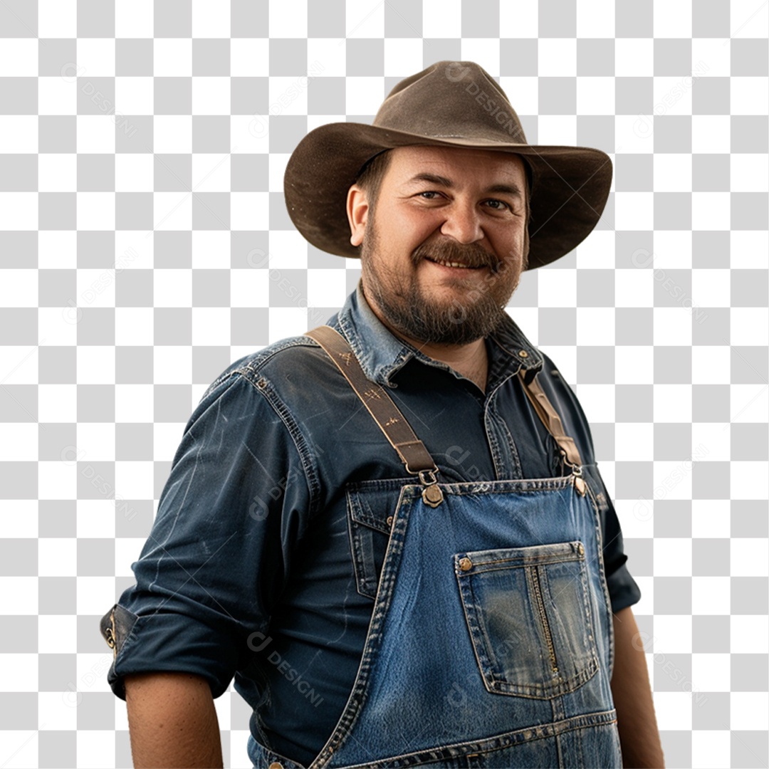 Homem Fazendeiro PNG Transparente