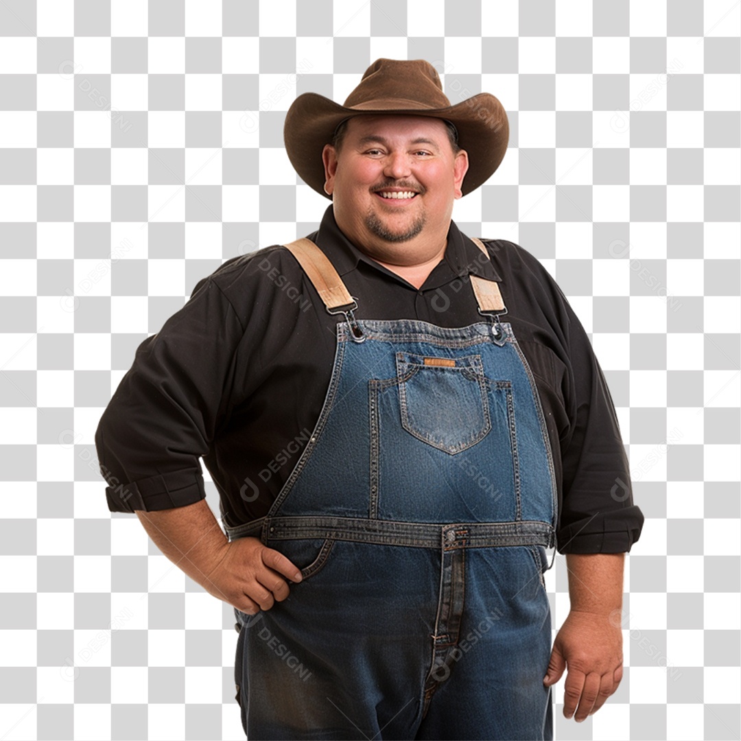 Homem Fazendeiro PNG Transparente