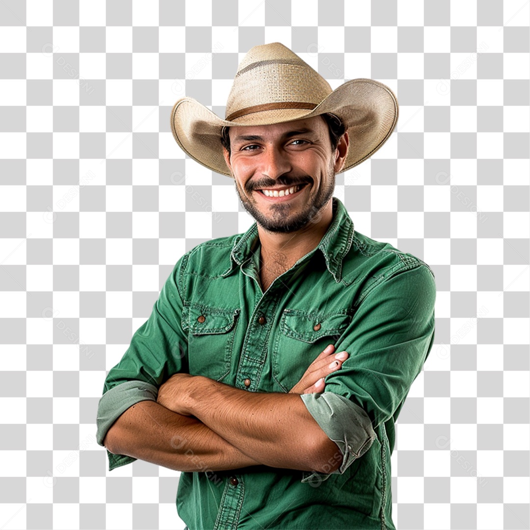 Homem Fazendeiro PNG Transparente