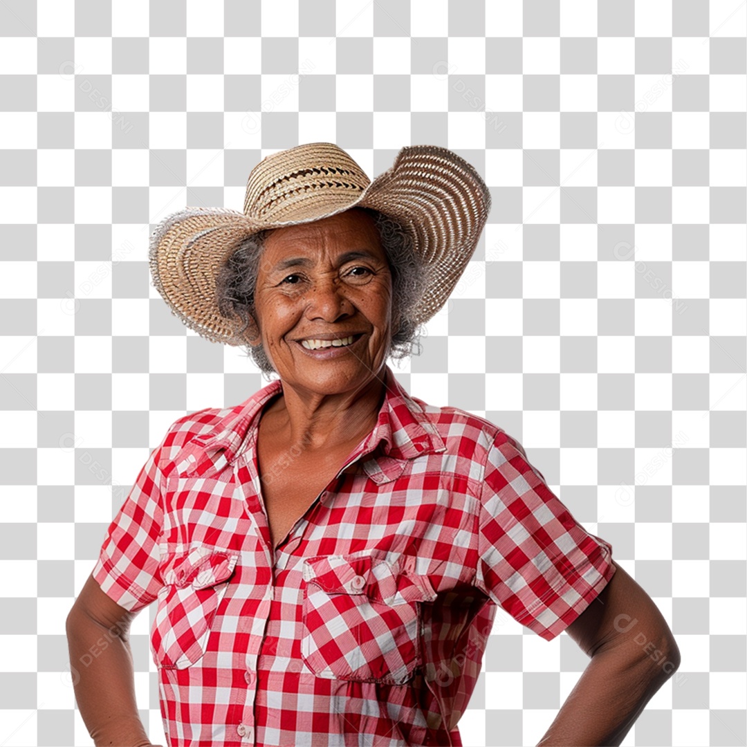 Mulher Fazendeira PNG Transparente