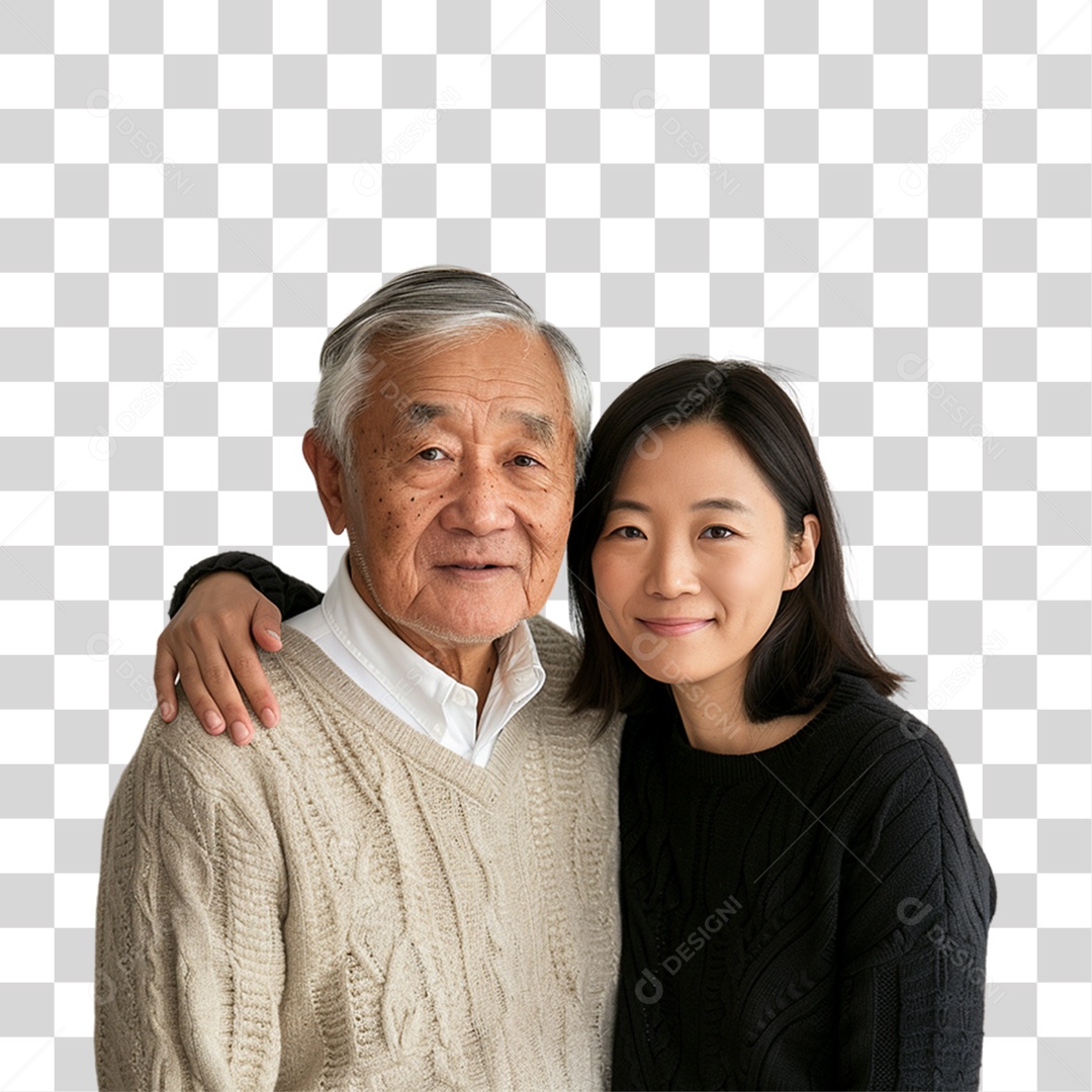 Pai e Filha PNG Transparente