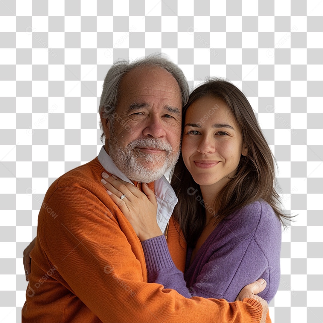 Pai e Filha PNG Transparente