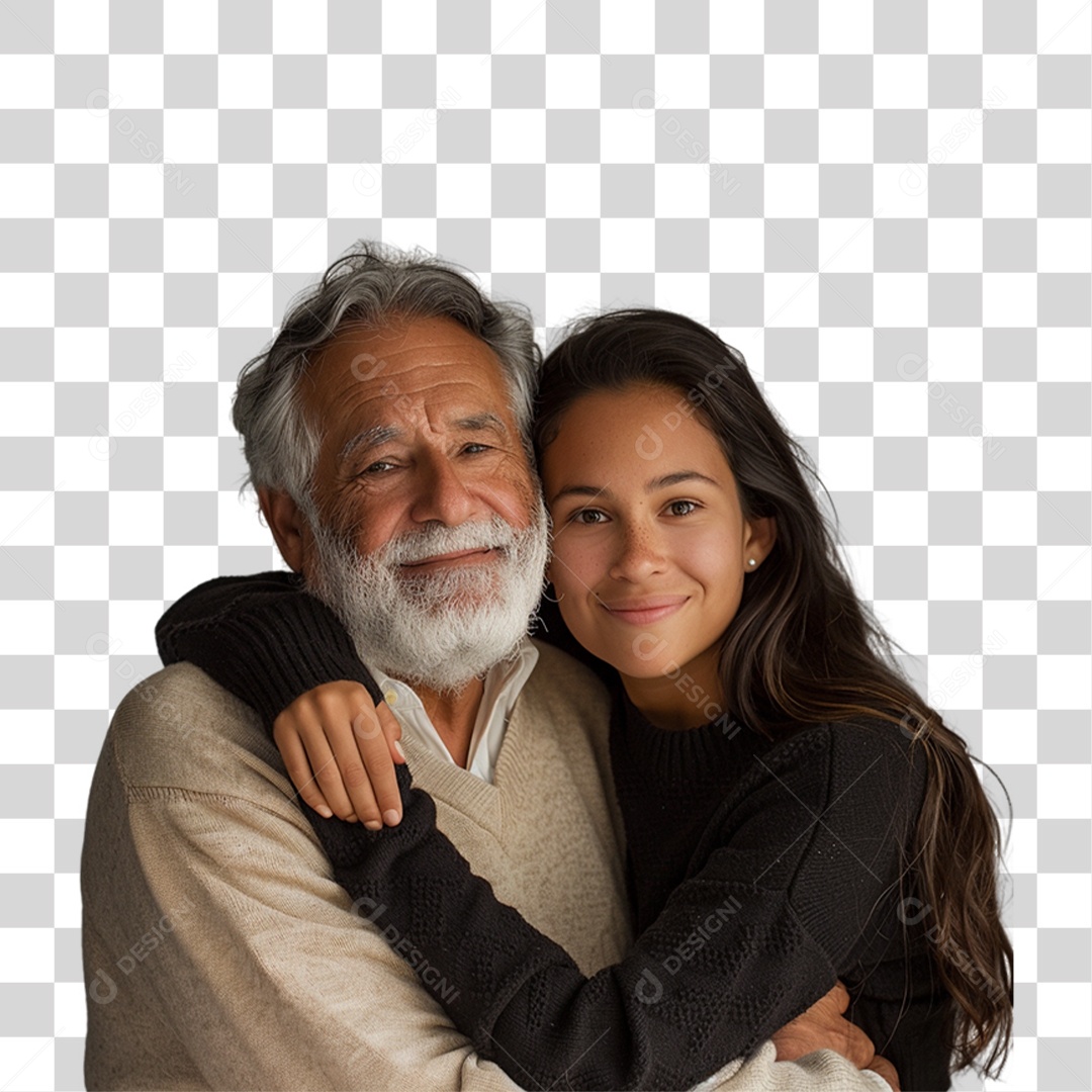 Pai e Filha PNG Transparente