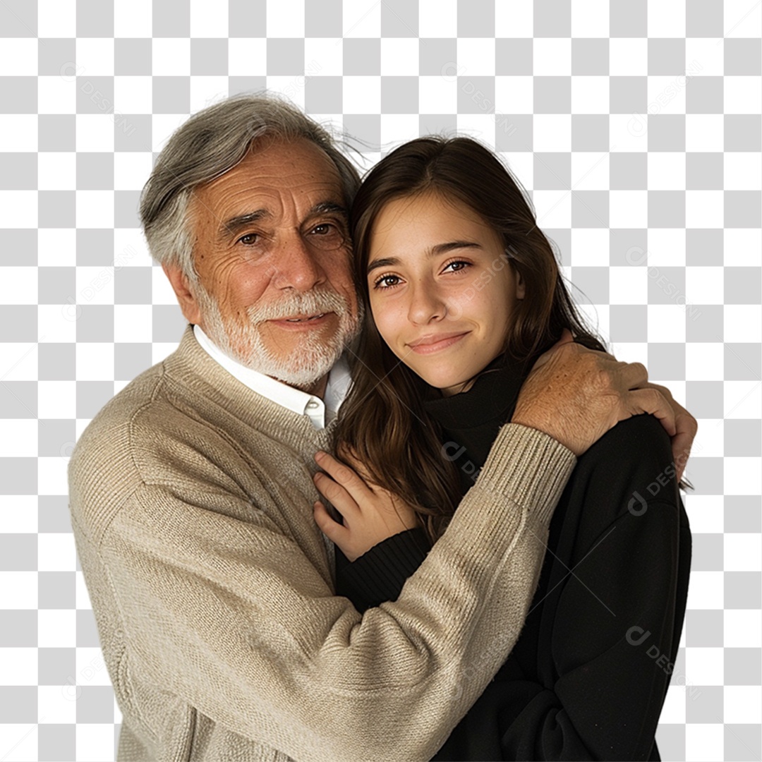 Pai e Filha PNG Transparente