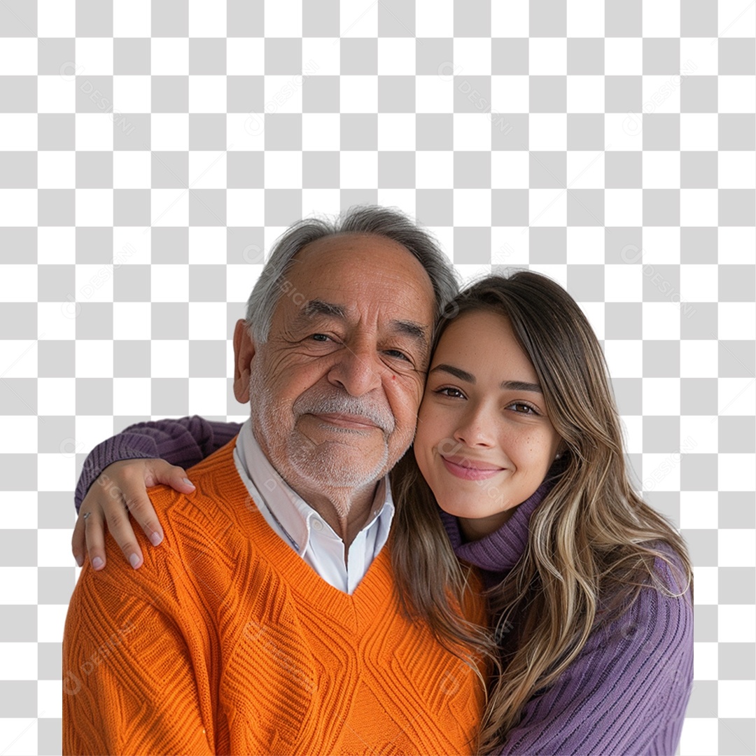 Pai e Filha PNG Transparente