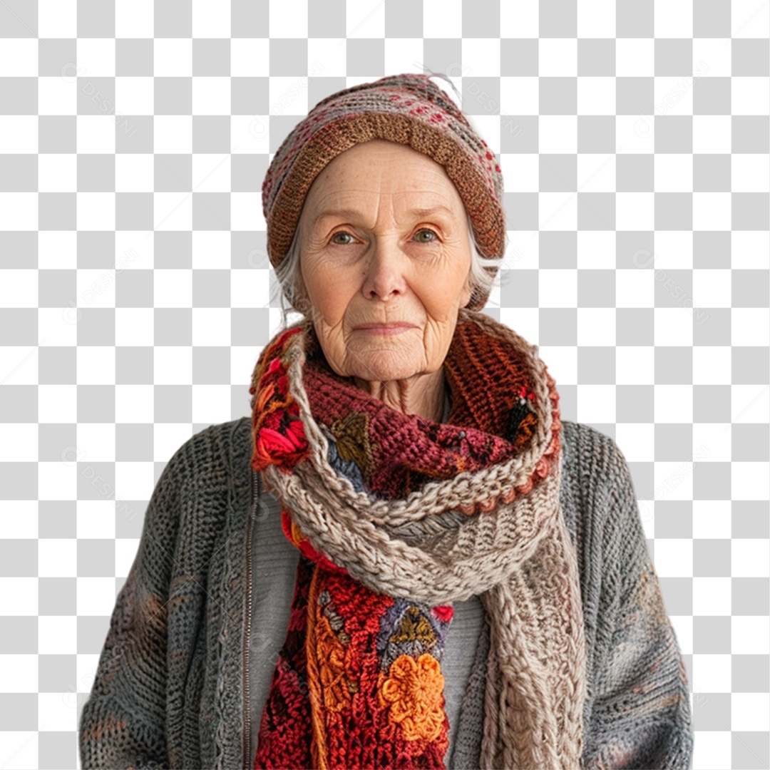 Mulher Velha PNG Transparente