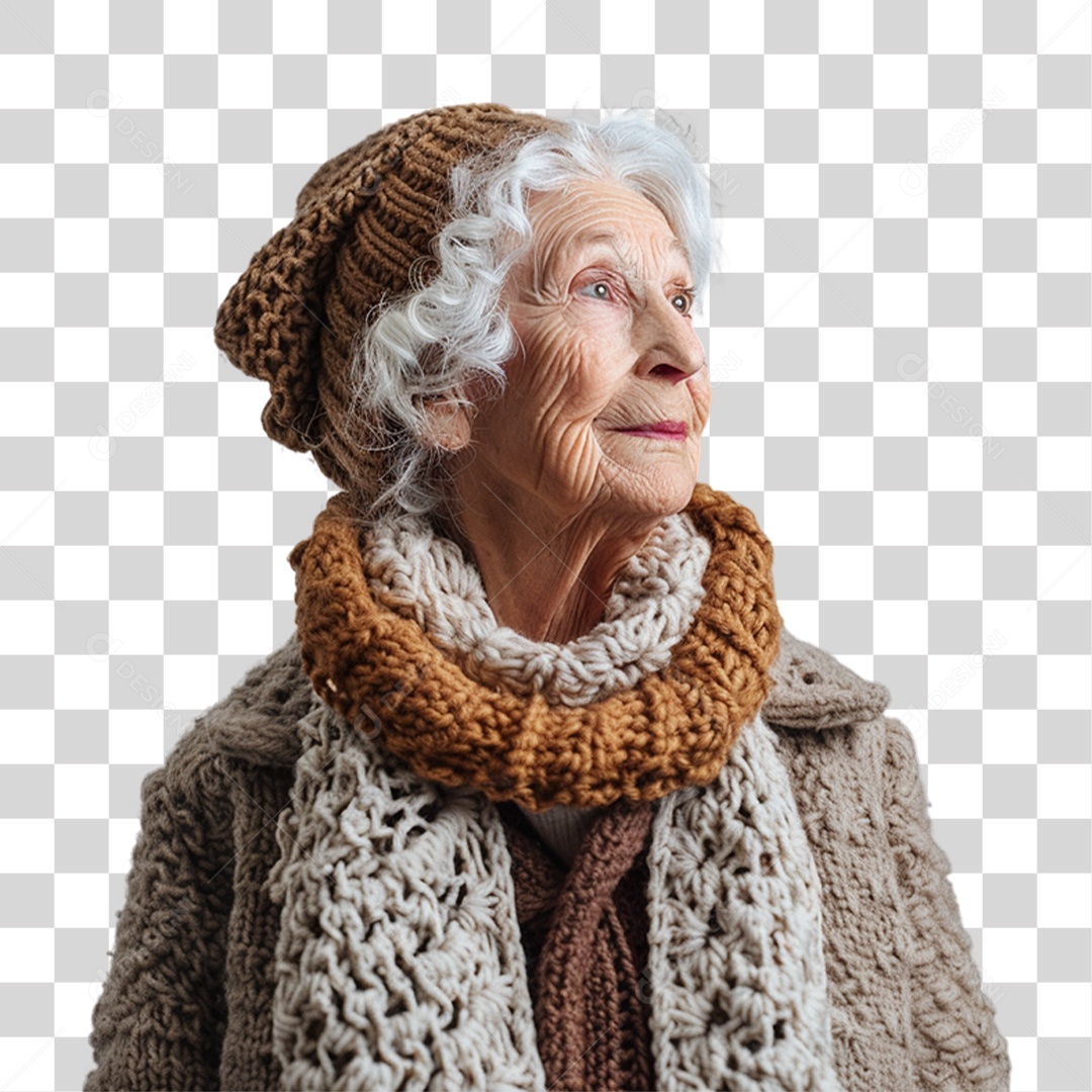 Mulher Velha PNG Transparente