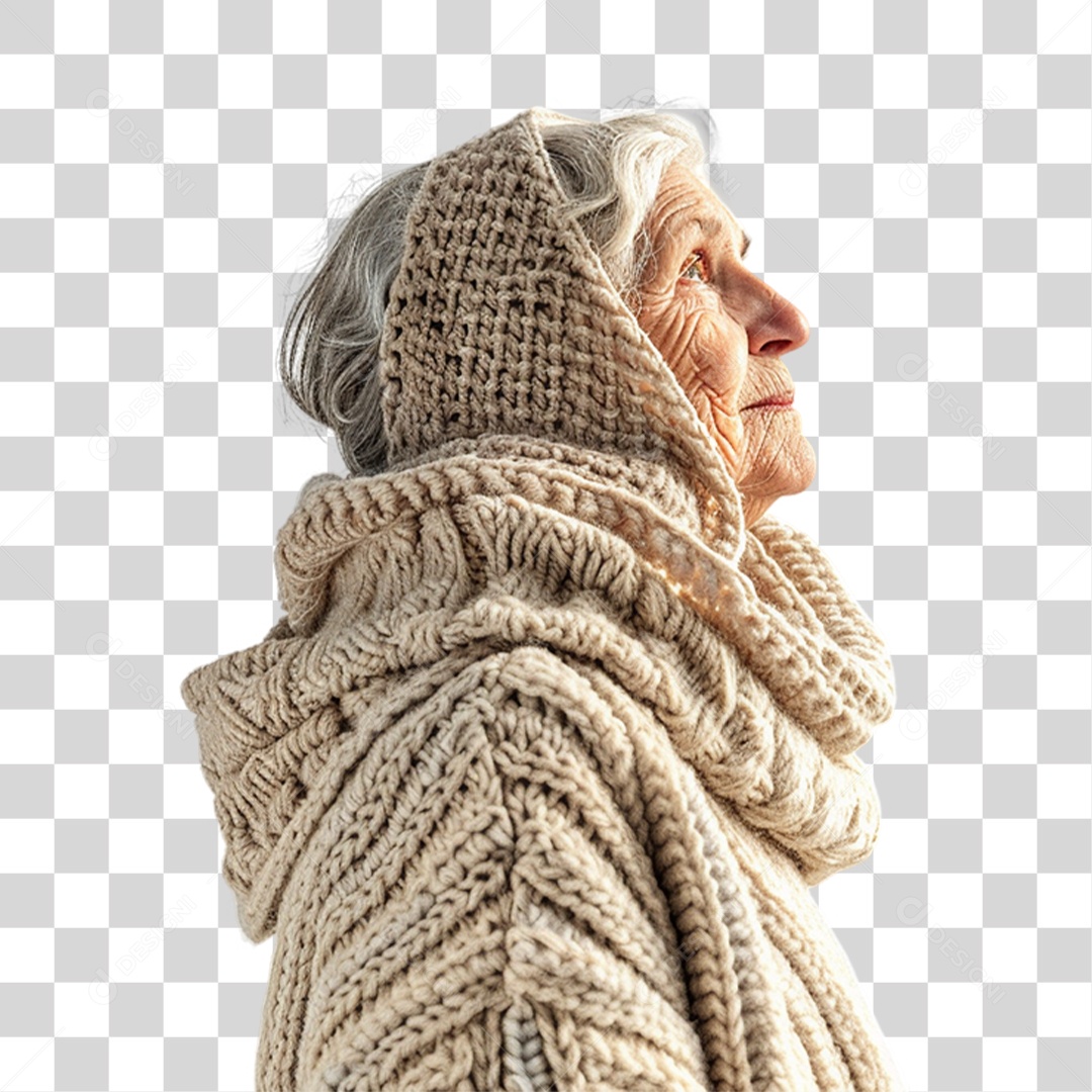 Mulher Velha PNG Transparente