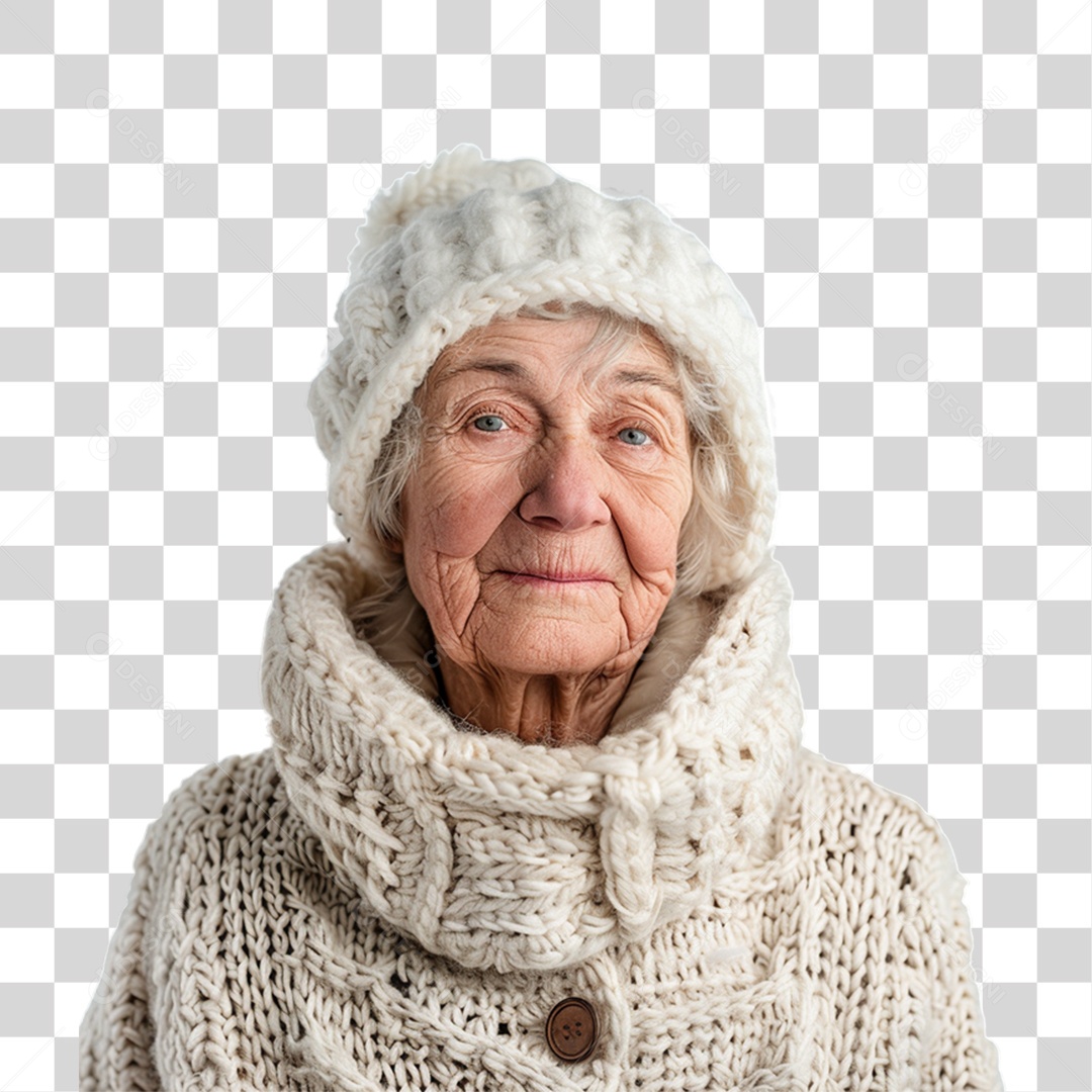 Mulher Velha Idoso PNG Transparente