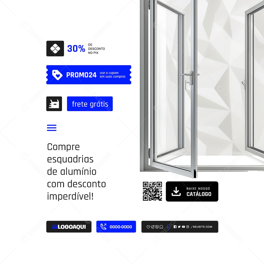 Gessos 30% de Desconto Social Media PSD Editável