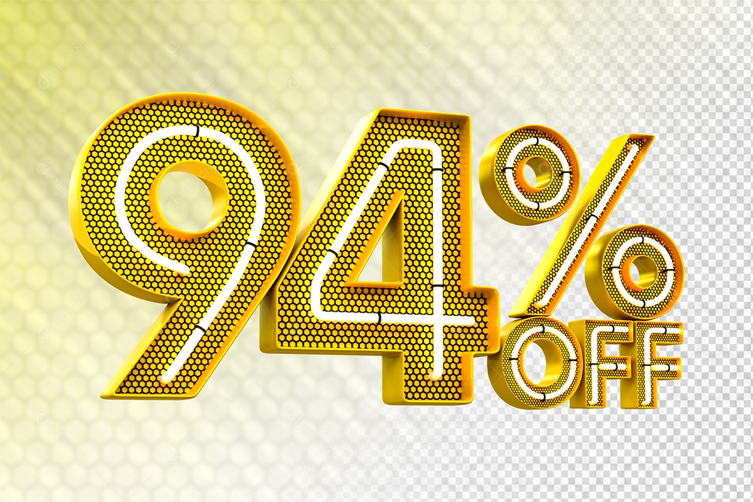 Desconto 94% OFF e LED Elemento 3D para Composição PSD