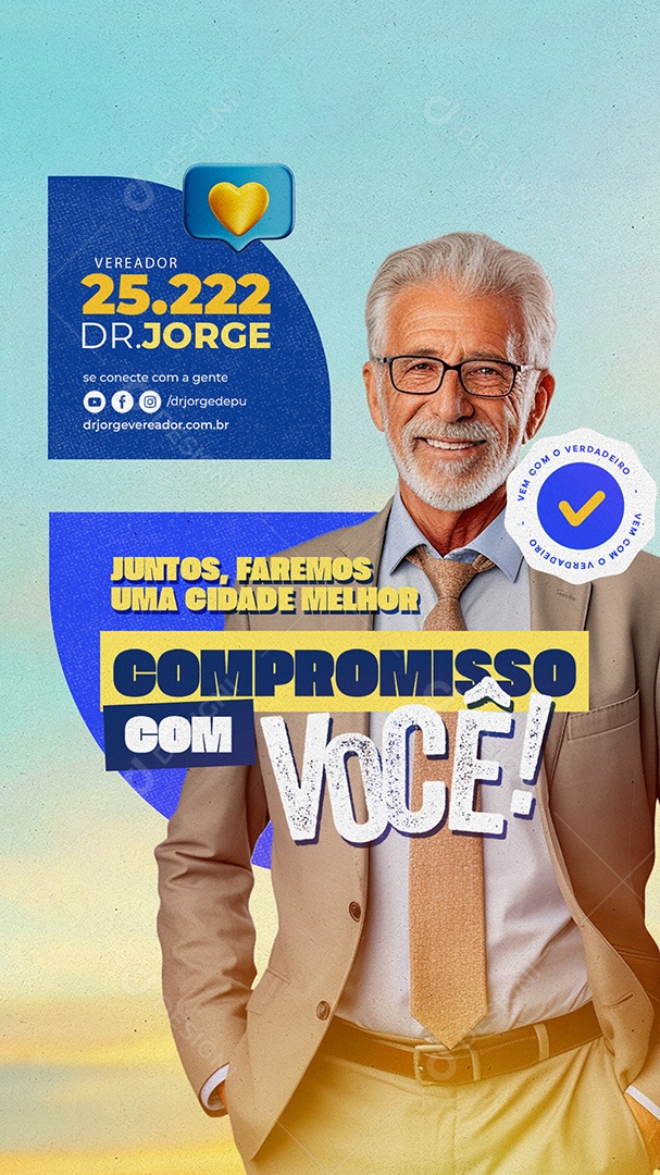 Story Politica Vereador Social Media PSD Editável