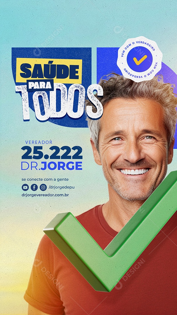 Story Politica Vereador Social Media PSD Editável