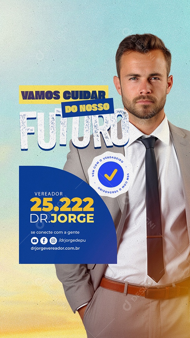 Story Politica Vereador Social Media PSD Editável