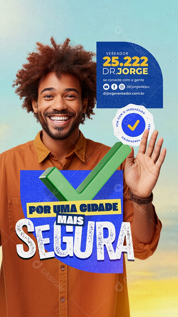 Story Politica Vereador Social Media PSD Editável