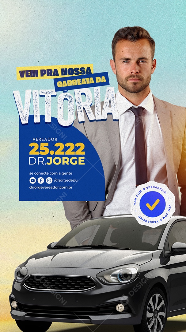 Story Politica Vereador Social Media PSD Editável