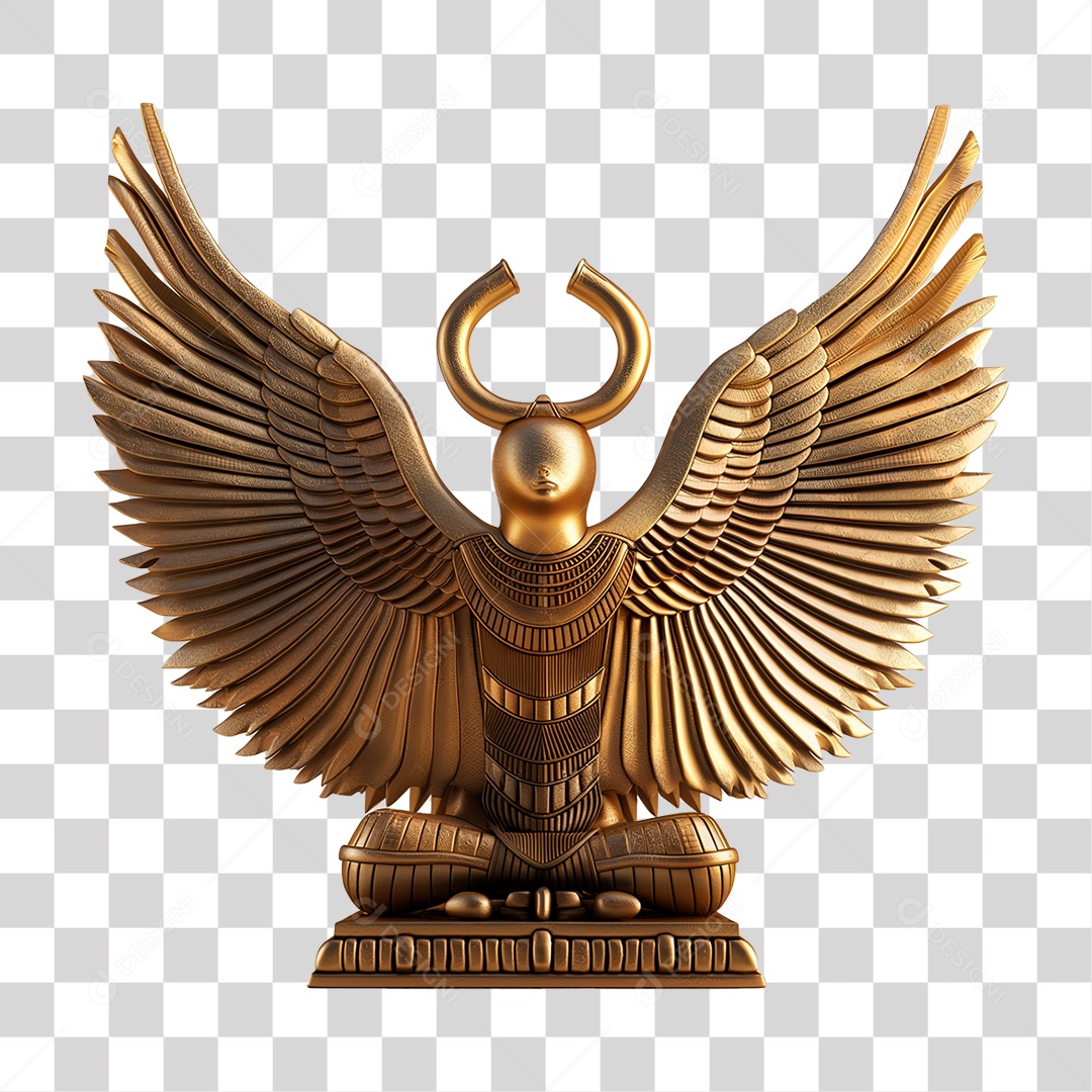 Elemento 3D Símbolo Egípcio PNG Transparente