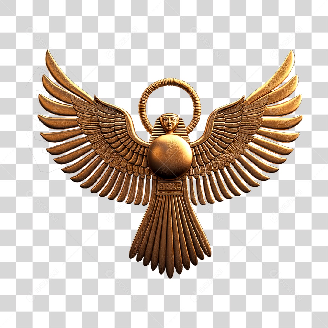 Elemento 3D Símbolo Egípcio PNG Transparente