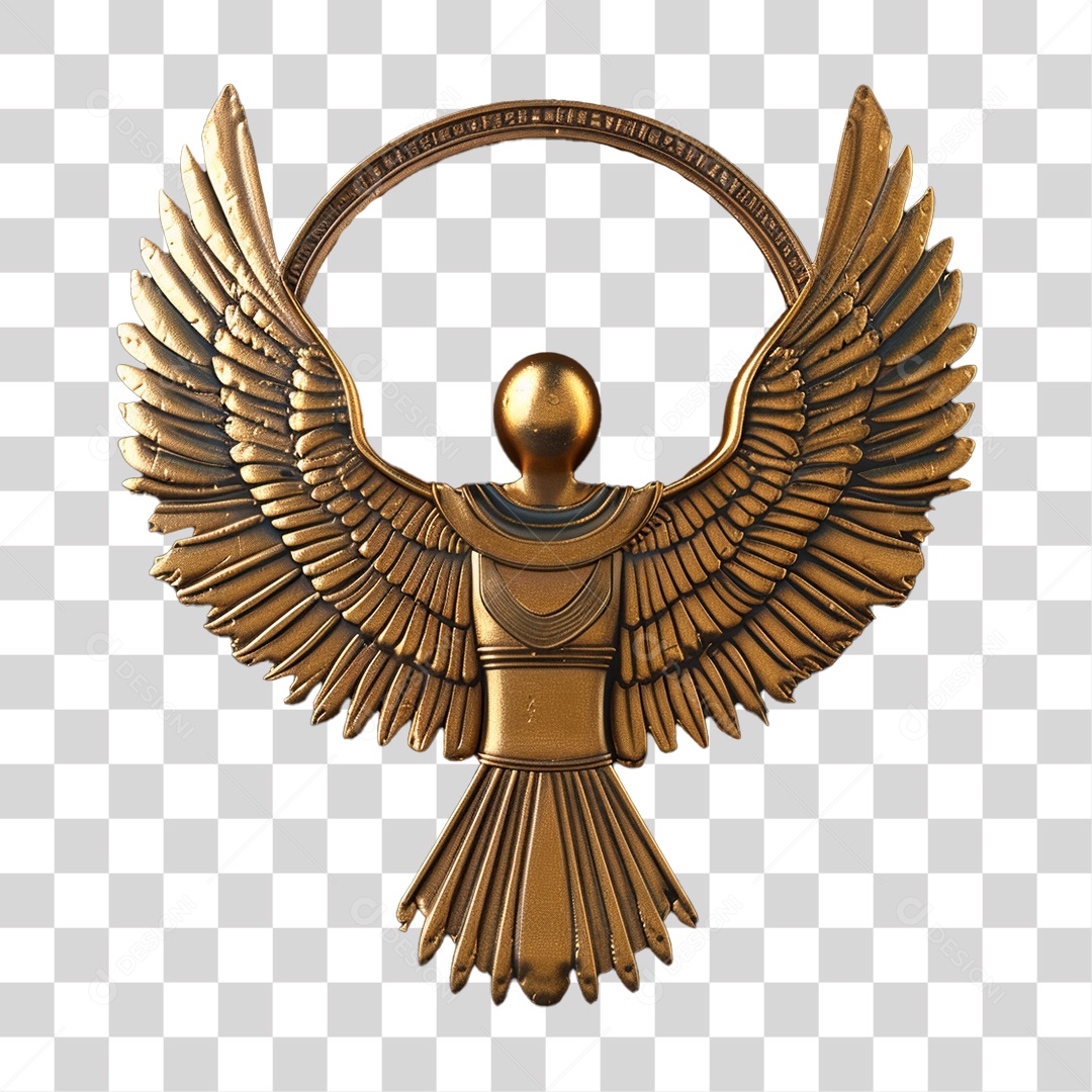 Elemento 3D Símbolo Egípcio PNG Transparente