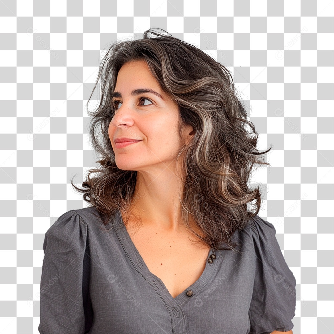 Mulher Sorrindo PNG Transparente