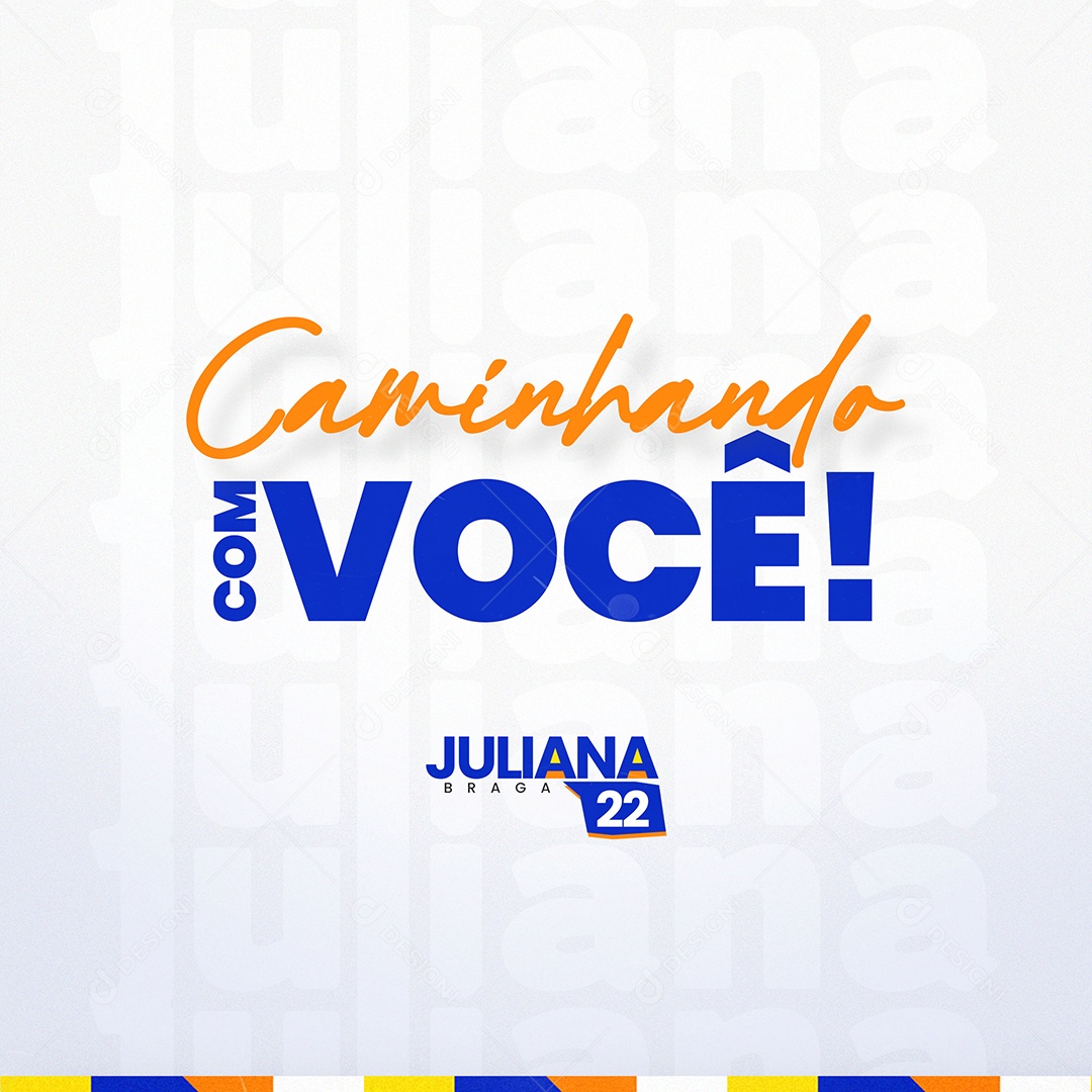 Feed Política Caminhando com Você Social Media PSD Editável