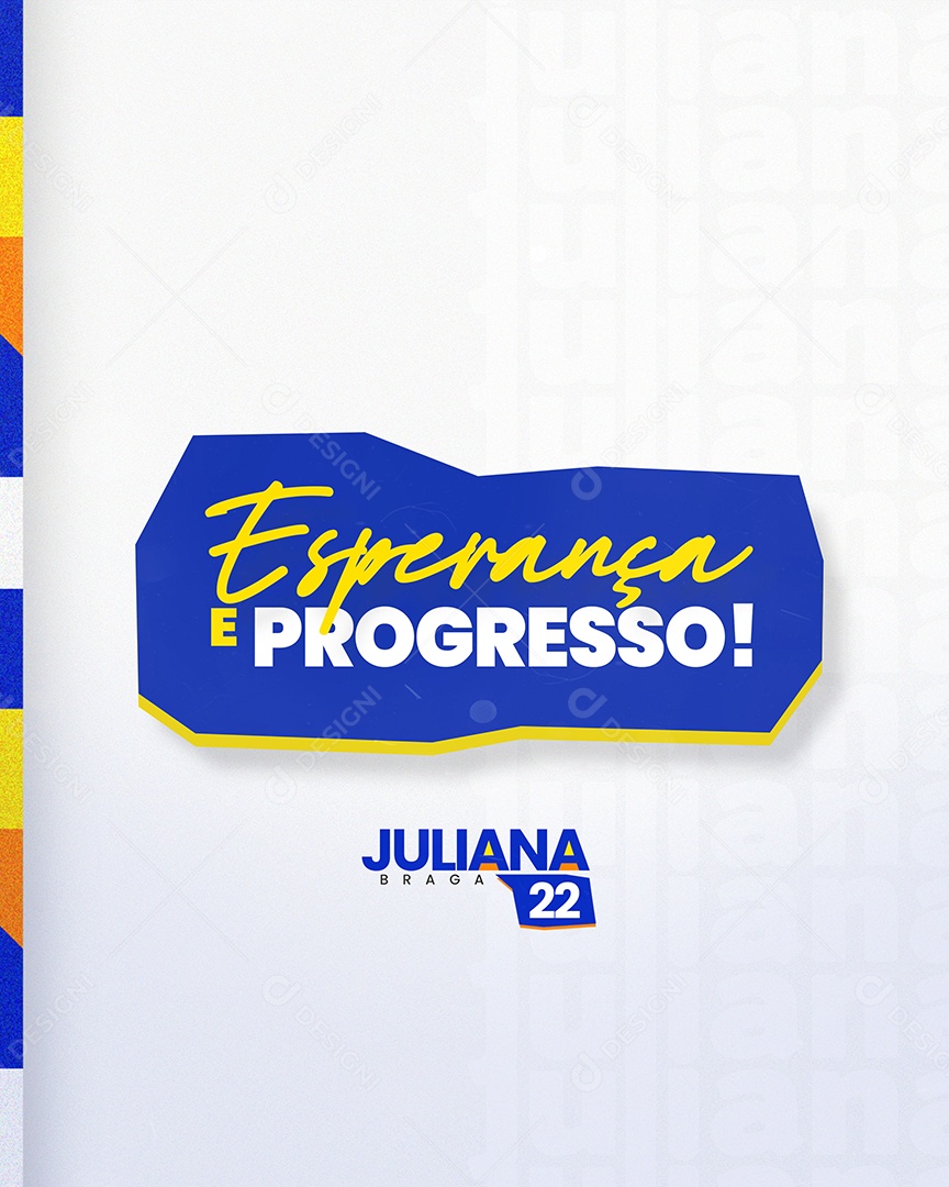 Política Esperança e Progresso Social Media PSD Editável