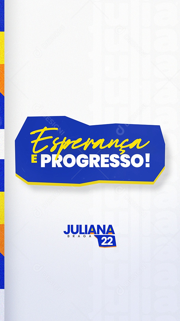Story Política Esperança e Progresso Social Media PSD Editável