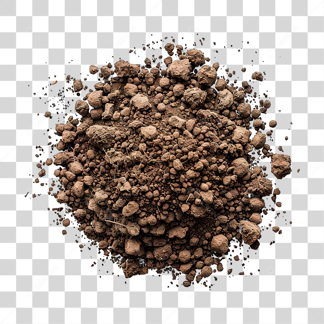 Elemento 3D Monte de Pedras PNG Transparente