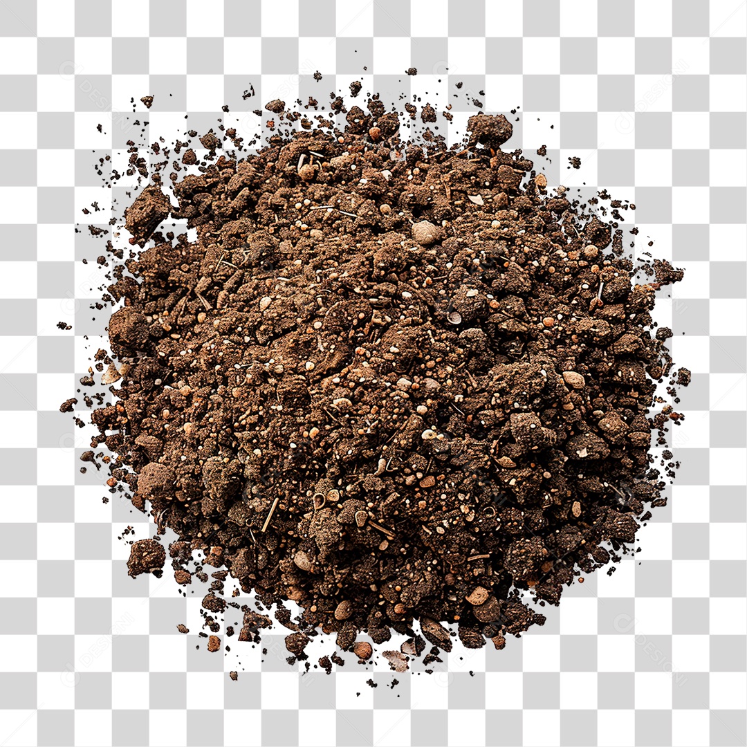 Elemento 3D Monte de Pedras PNG Transparente