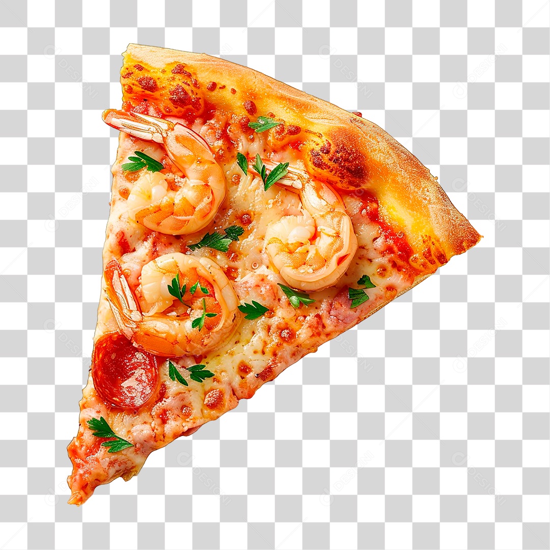 Elemento 3D Fatia de Pizza PNG Transparente