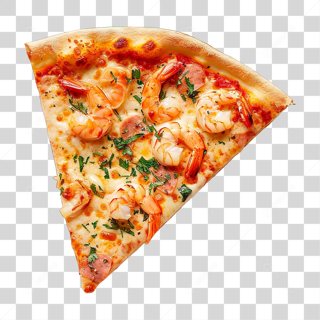 Elemento 3D Fatia de Pizza PNG Transparente