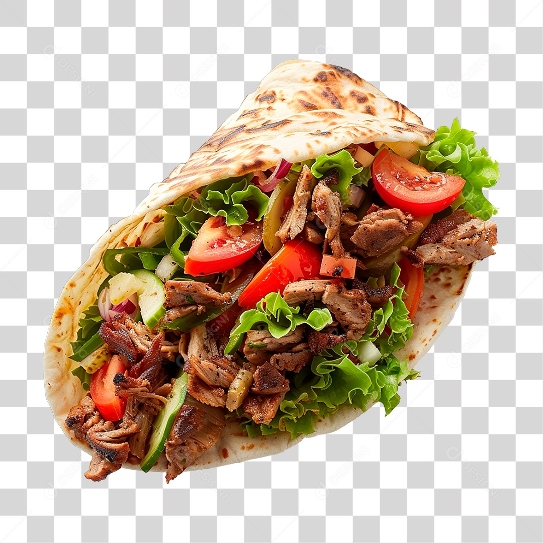 Elemento 3D Burrito PNG Transparente