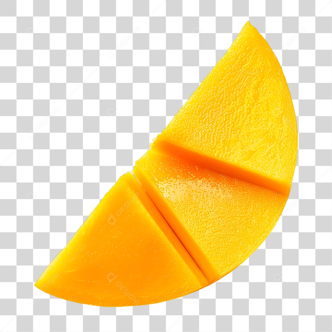 Elemento 3D Pedaço de Manga PNG Transparente