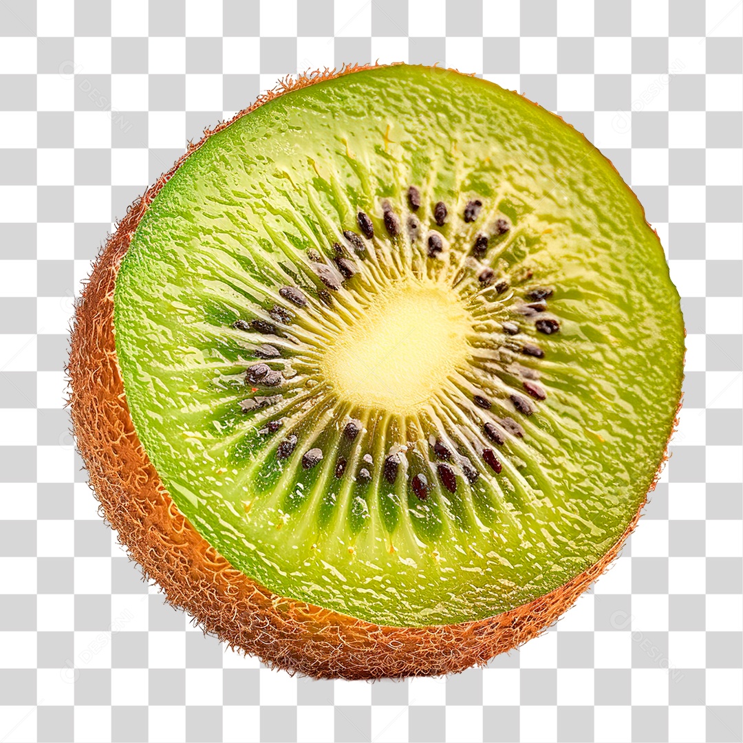 Elemento 3D Kiwi PNG Transparente