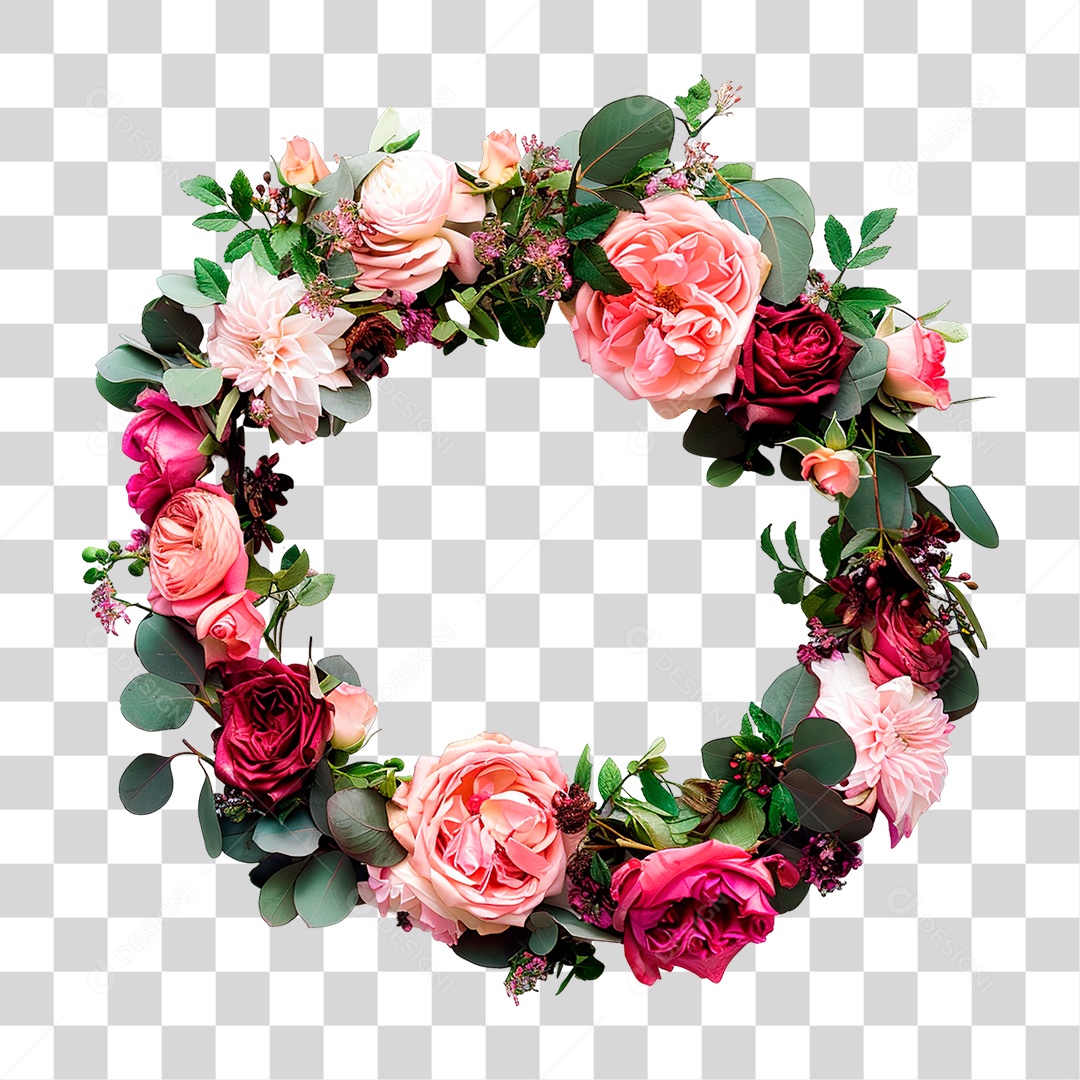 Elemento 3D Flores PNG Transparente