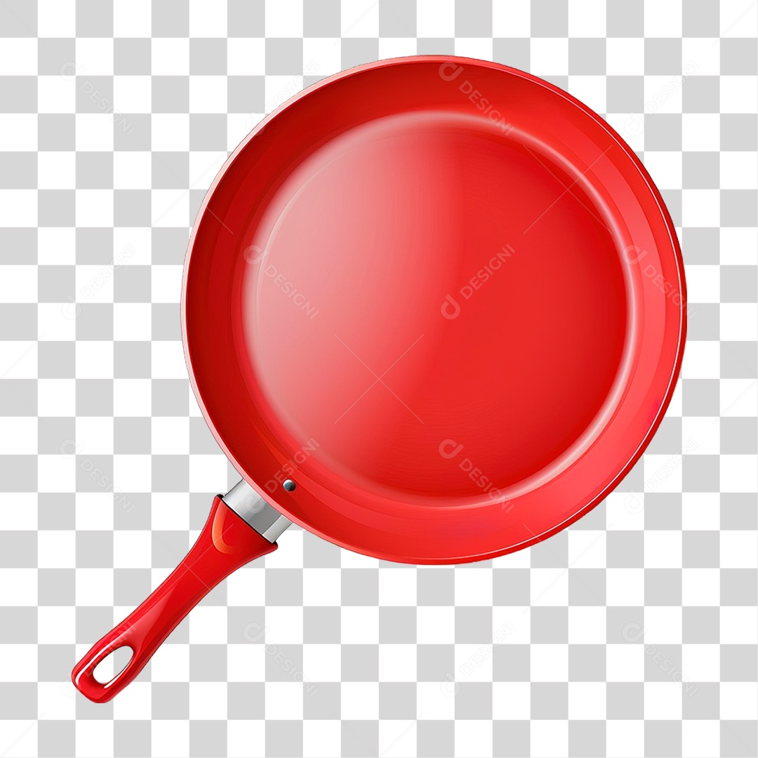 Elemento 3D Frigideira PNG Transparente