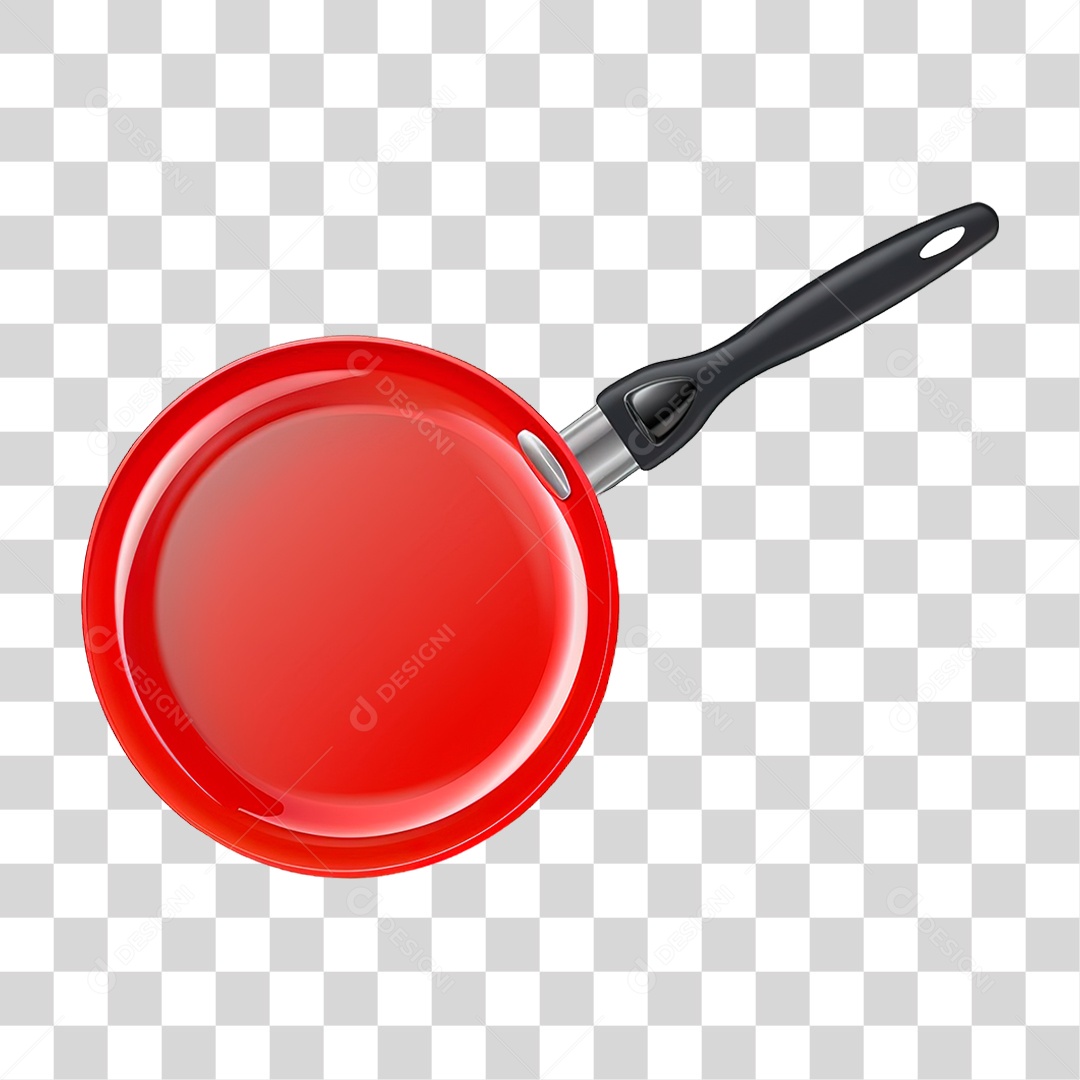 Elemento 3D Frigideira PNG Transparente