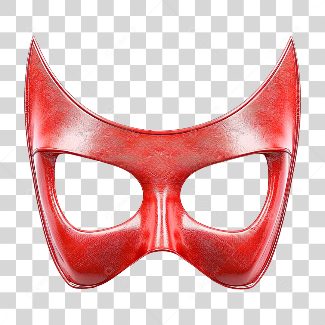 Elemento 3D Mascara PNG Transparente