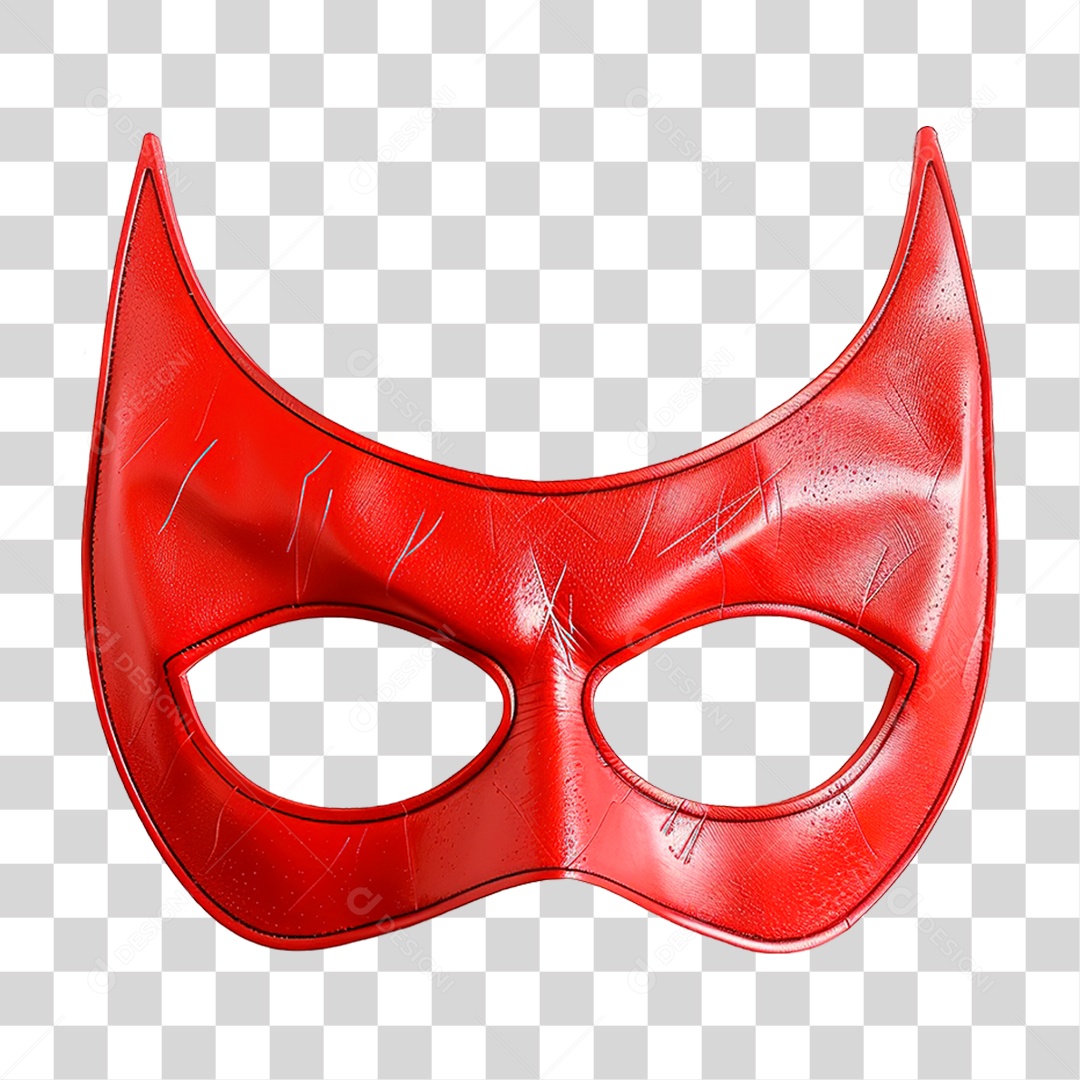 Elemento 3D Mascara PNG Transparente