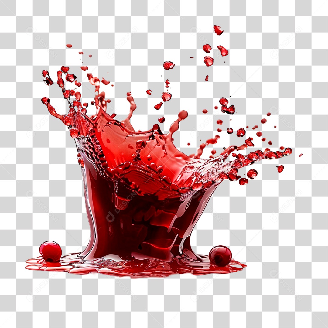 Elemento 3D Splash de Energético PNG Transparente