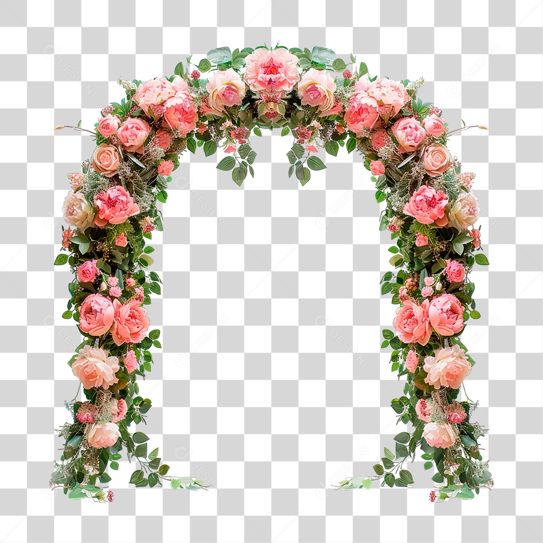 Elemento 3D Flores PNG Transparente