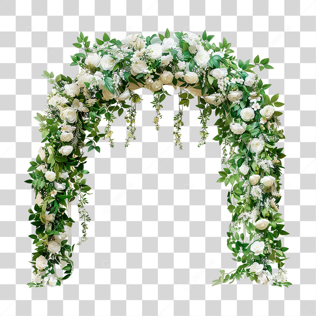 Elemento 3D Flores PNG Transparente