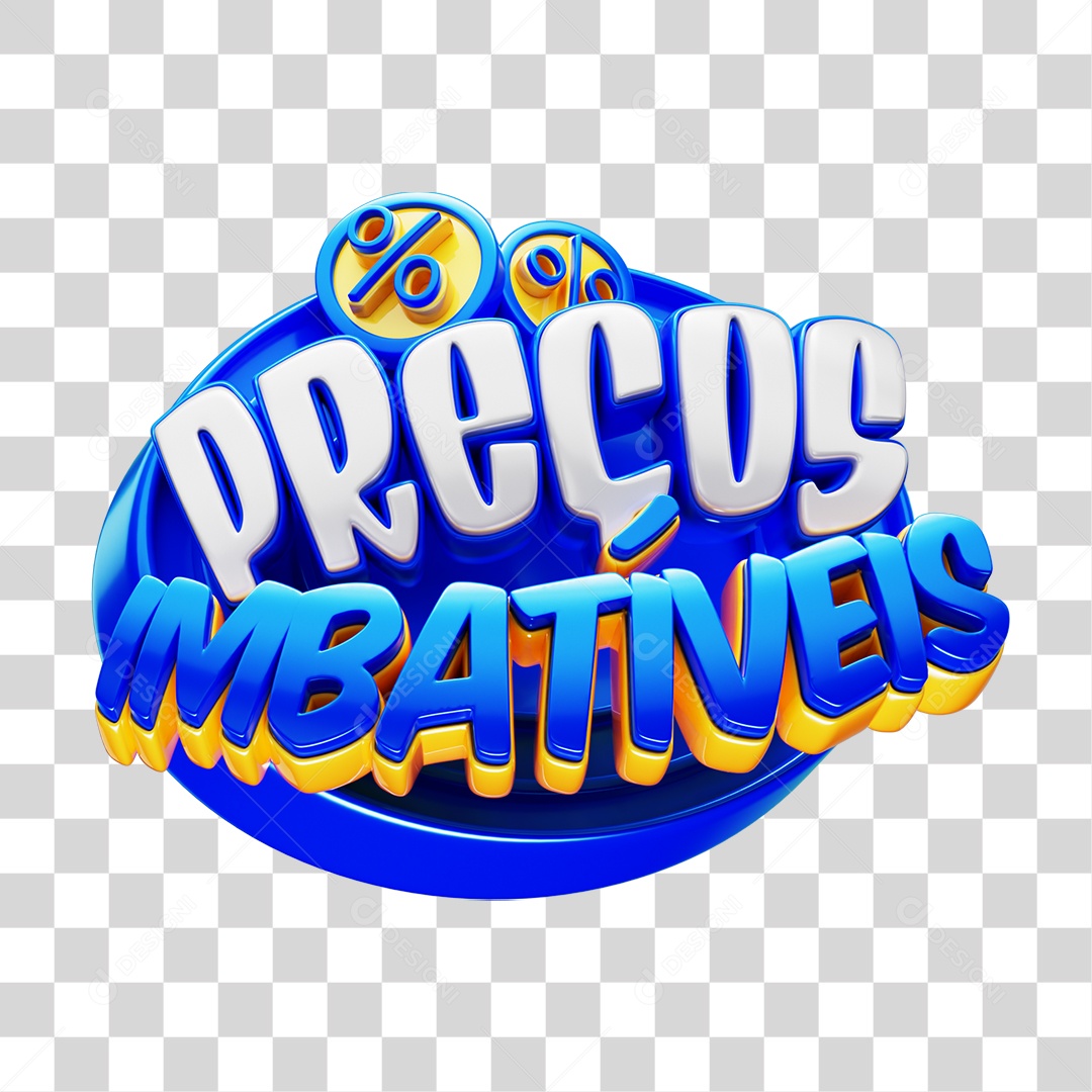 Selo 3D Preços Imbatíveis PNG Transparente