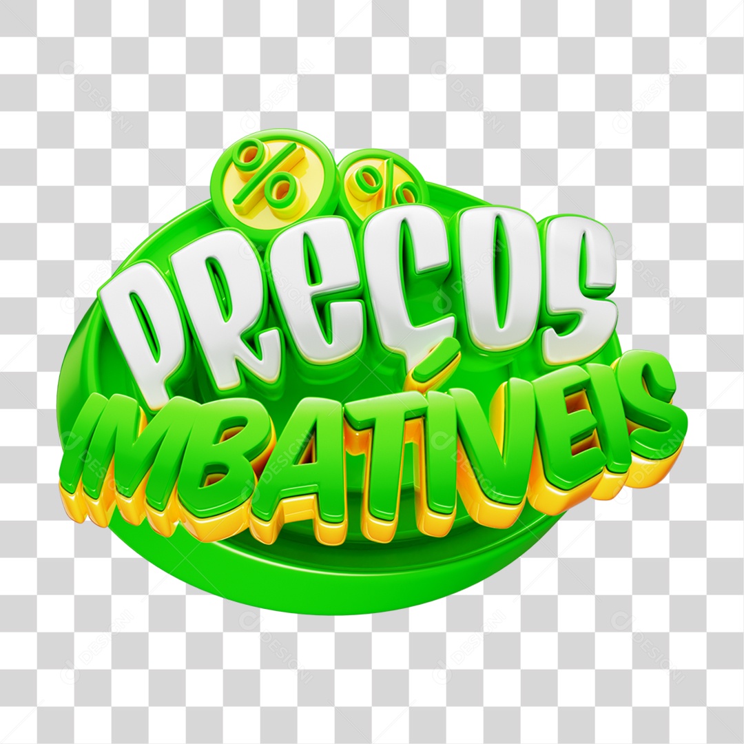 Selo 3D Preços Imbatíveis PNG Transparente