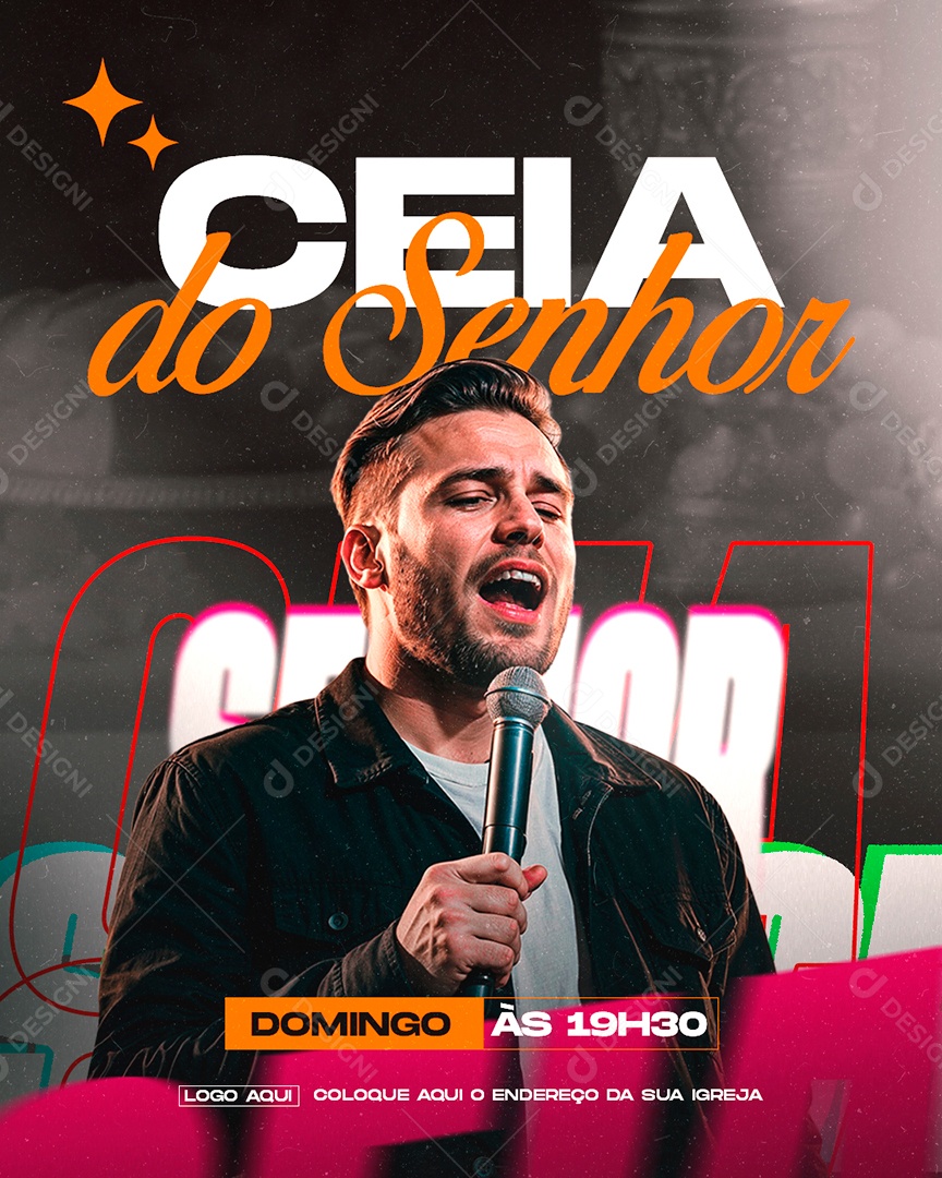 Social Media Igrejas Ceia do Senhor PSD Editável