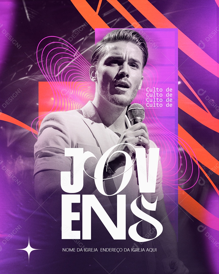 Social Media Igrejas Jovens PSD Editável