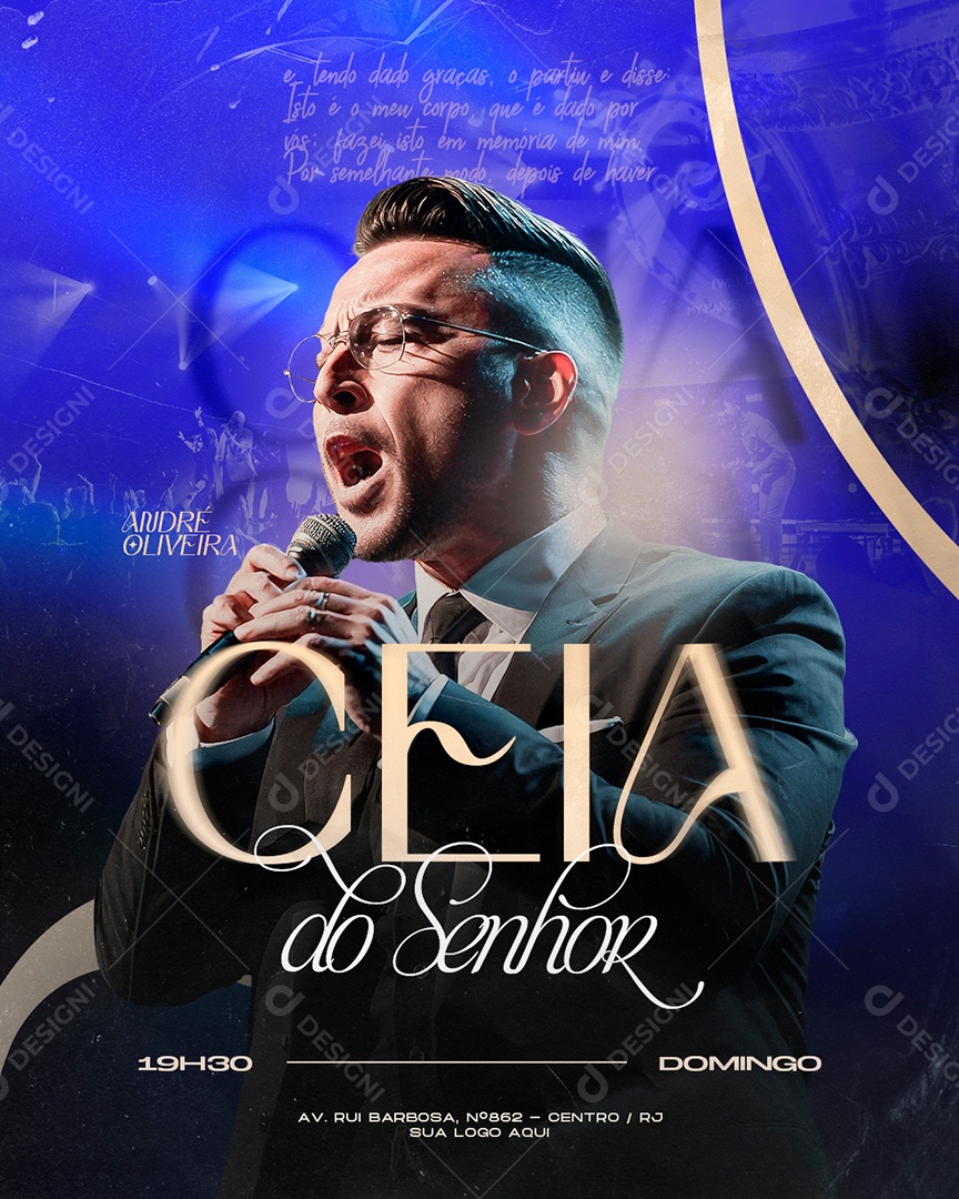 Social Media Igrejas Ceia do Senhor PSD Editável