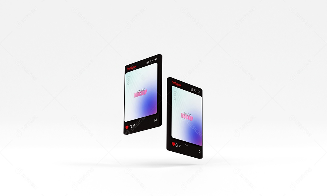 Mockup Modelo de Instagram Rede Social Post PSD Editável